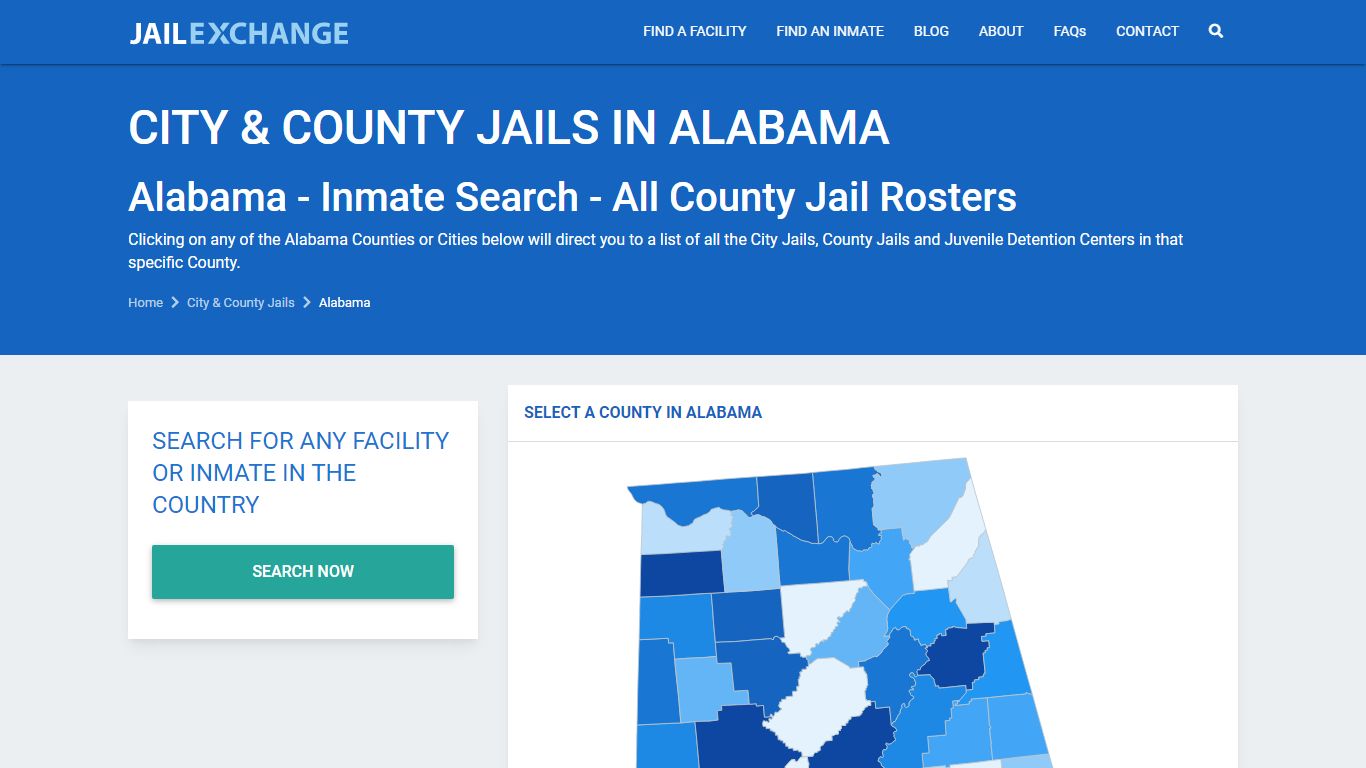 Alabama Inmate Search - All County Jail Rosters | Jail Exchange